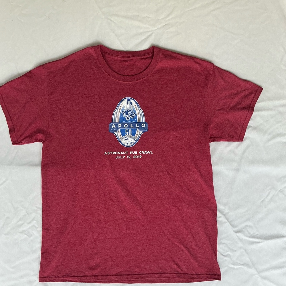 Apollo 50th Anniversary Astronaut Pub Crawl Red Graphic T-Shirt